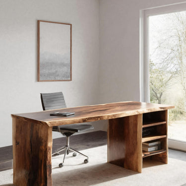 Live Edge Desk For Home Office Or Workstation