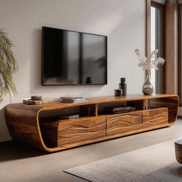 Modern TV Console 3 Drawers Design For Living Room