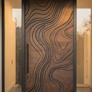 Contemporary Front Door Panel For Porch Decor