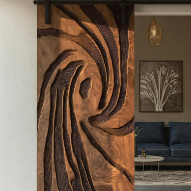 Organic Sliding Door For Luxury Home Interiors