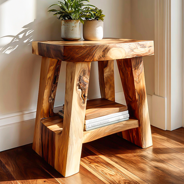 Rustic Side Table For Entryway