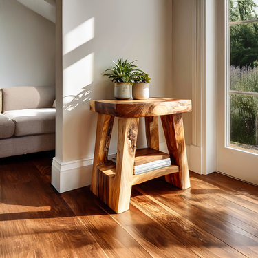 Rustic Side Table For Entryway