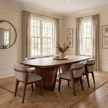 Mid Century Organic Dining Table For Dining Room