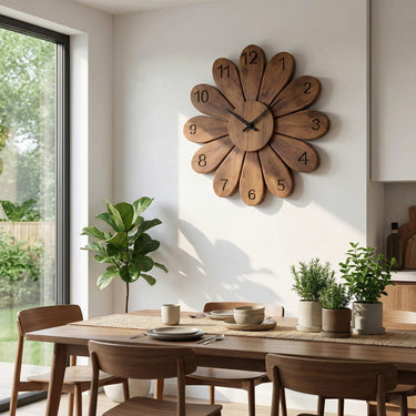 Artisan Wooden Wall Clock For Contemporary Living Space