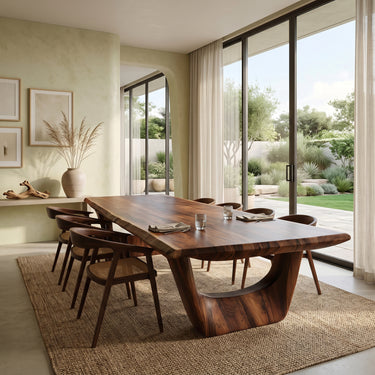 Luxury Dining Table With Rectangular Tabletop For Dining Room