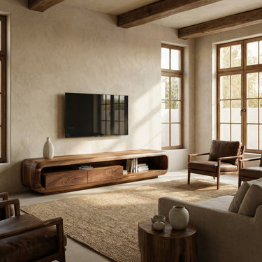 Quiet Luxury Minimalist TV Console For Living Room