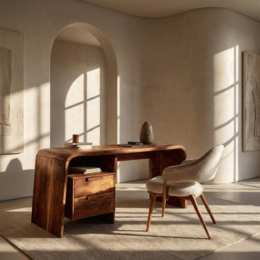 Modern Writing Desk With Drawers For Workspace