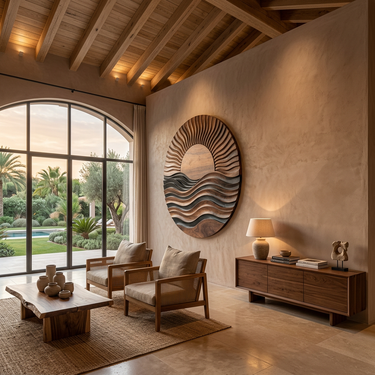 Contemporary Mountain Landscape Wall Art For Living Room