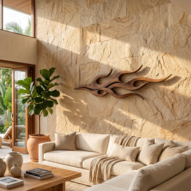Contemporary Relief Wall Sculpture For Creative Studio Interior