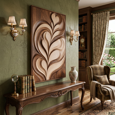 Modern Latte Inspired Wall Art For Dining Area