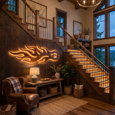 Contemporary Organic Wall Panel For Entryway Interior Space