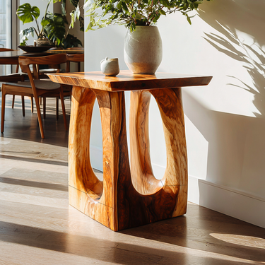 Rustic Minimal Side Table For Bedroom Or Living Room