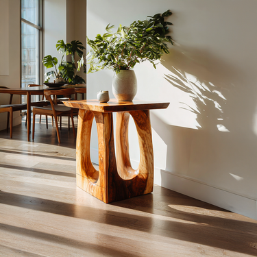 Rustic Minimal Side Table For Bedroom Or Living Room