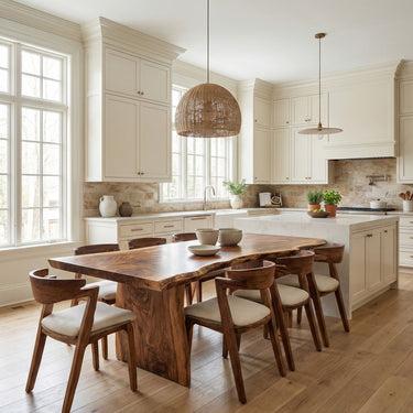 Organic Handcrafted Wooden Dining Table For Dining Room
