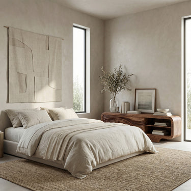 Contemporary Sculpted Low Sideboard For Living Room