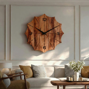 Modern Wooden Wall Clock For Designer Living Room