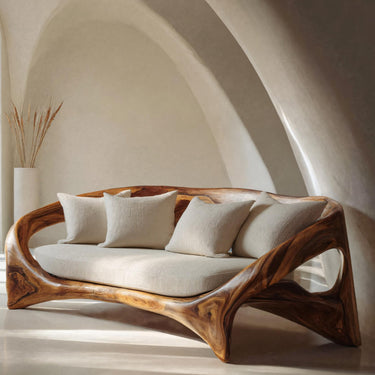 Organic Sculptural Sofa For Living Room Space