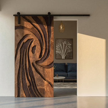 Organic Sliding Door For Luxury Home Interiors