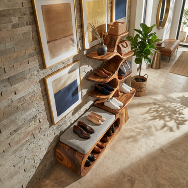 Japandi Shoe Rack Shelf For Hallway Closet Storage Section