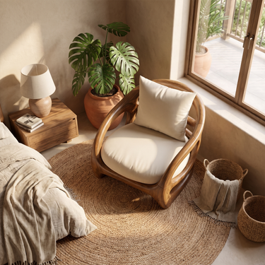 Biophilic Organic Modern Chair For Living Room
