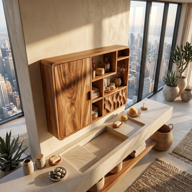 Architectural Display Bathroom Cabinet Guest Bathroom
