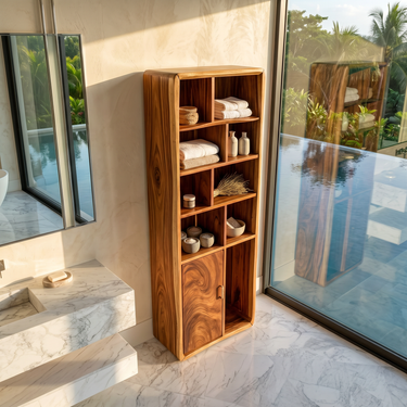 Minimalist Display Storage Cabinet Coastal Residence