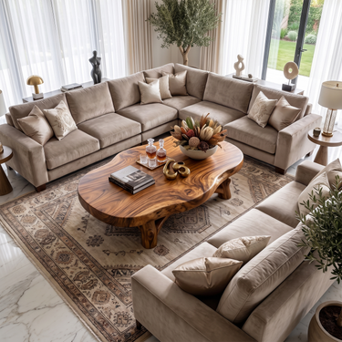 Contemporary Organic Coffee Table For Living Room