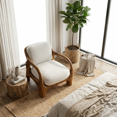 Organic Modern Lounge Chair For Living Room