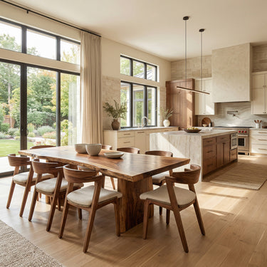 Organic Handcrafted Wooden Dining Table For Dining Room