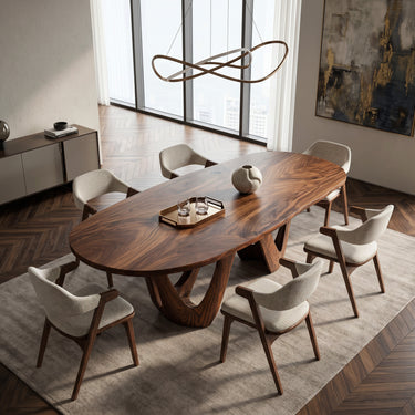 Artistic W-shape Leg Dining Table For Contemporary Dining Room