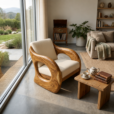 Futuristic Organic Lounge Chair for High-End Urban Residences