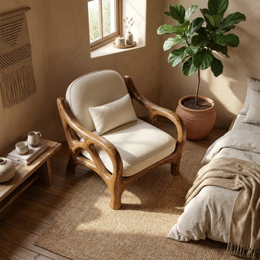Mediterranean Accent Chair For Balcony