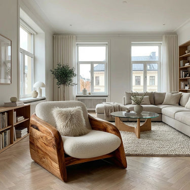 Modern Natural Wood Chair For Relaxing Living Space