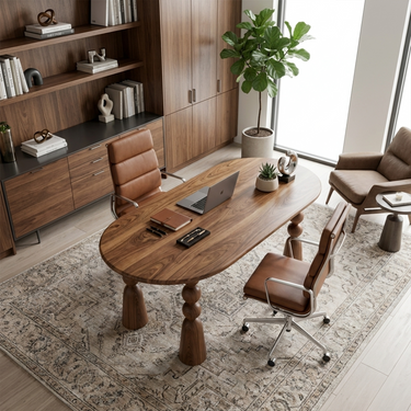 Contemporary Study Desk For Reading Room