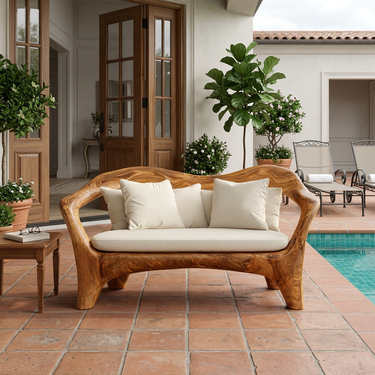 Luxury Sofa With Sculptural Form Bold Statement For Home