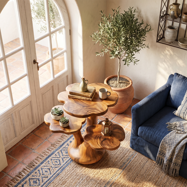 Organic Modern End Table For Bedroom