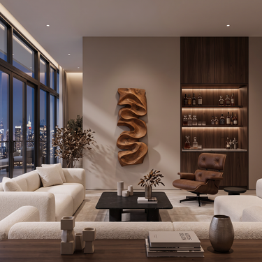 Modern Organic Wall Art Panel Decor For Living Room