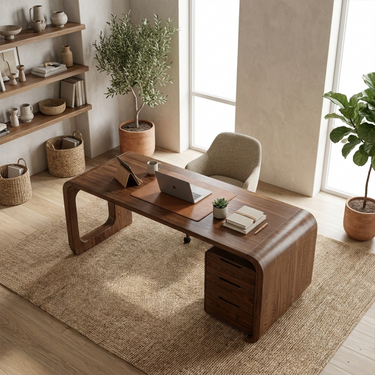 Mid Century Writing Desk For Creative Studio