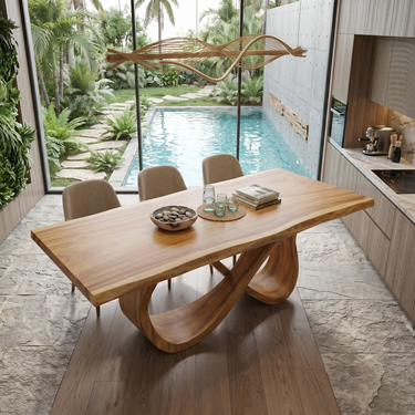Luxury Dinner Table For Bright Dining Room