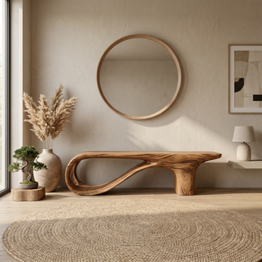 Contemporary Lounge Bench For Entryway