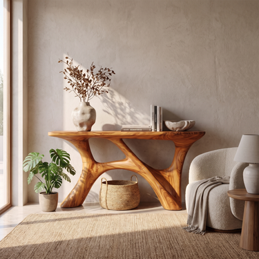 Artistic Narrow Console Table For Entryway Hallway
