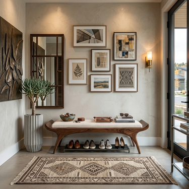 Contemporary Statement Bench For Entryway Or Home Interior