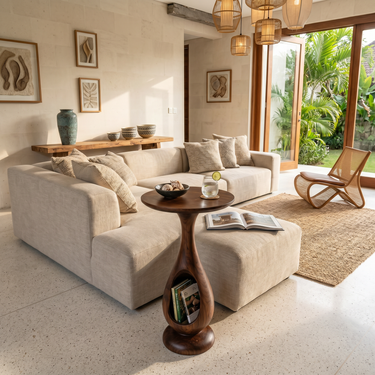 Modern Organic Side Table For Lounge Interior Space