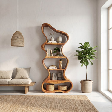 Mediterranean Bookshelf For Entryway