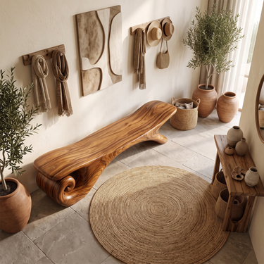 Contemporary Designer Bench For Living Room Hallway