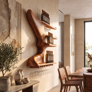 Contemporary Wine Storage Rack For Home Bar