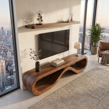 Organic Modern Media Cabinet Artisan Craftsmanship