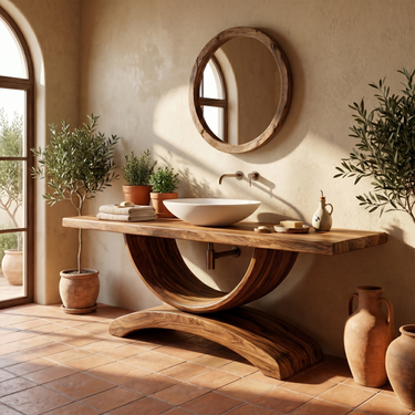 Rustic Bathroom Vanity For Bath Powder Room