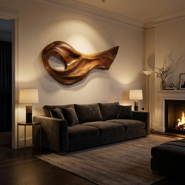 Contemporary Wood Wall Sculpture Art For Wall Decor