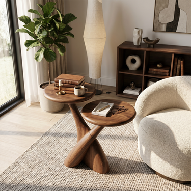 Mid Century Side Table For Bedroom Lounge